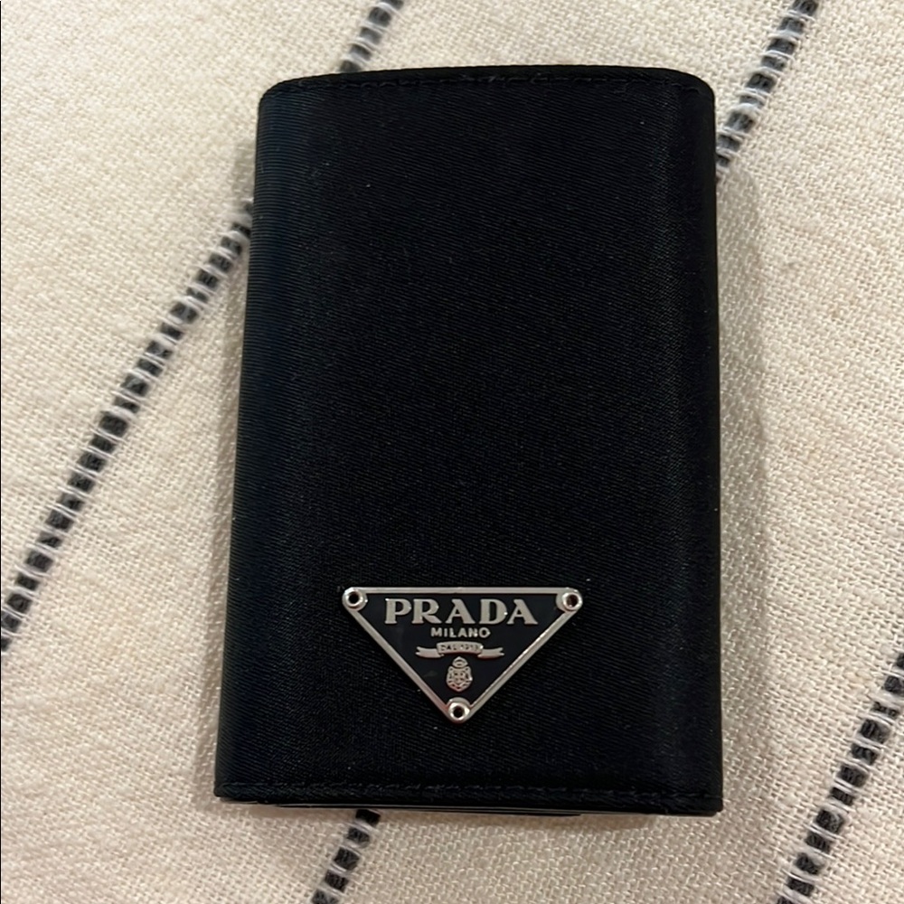 Prada Black Saffiano Leather Card Holder